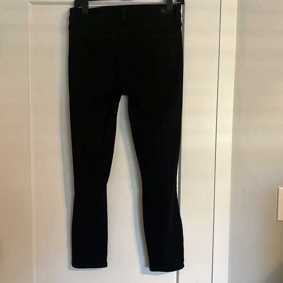 Paige Verdugo Crop Vader Destructed Jeans Black - Picture 4 of 6